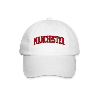 Manchester Arc Schriftzug - Baseballkappe - Weiß/Weiß - Vorne