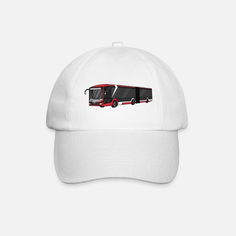 Bus - Baseballkappe - Weiß/Weiß