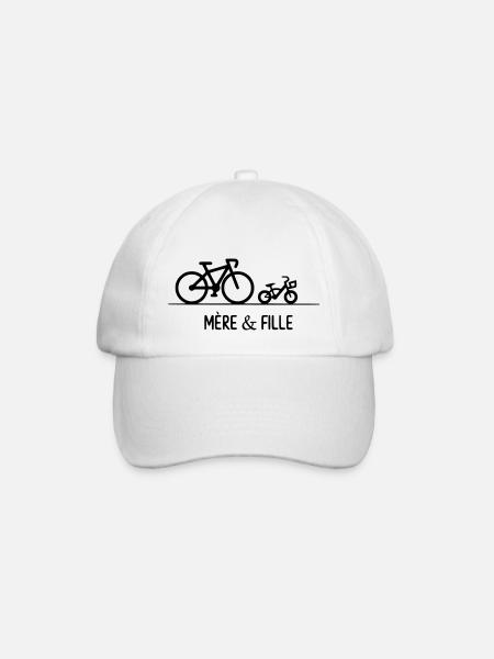 Mère et fille - Casquette classique - blanc/blanc