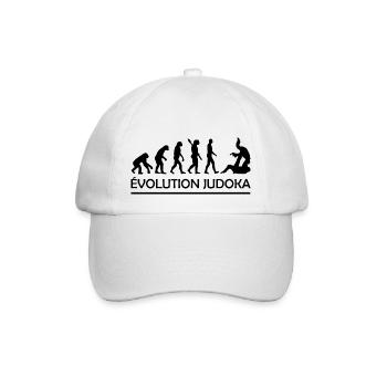 Évolution judoka / humour judo - Casquette classique - blanc/blanc - Devant
