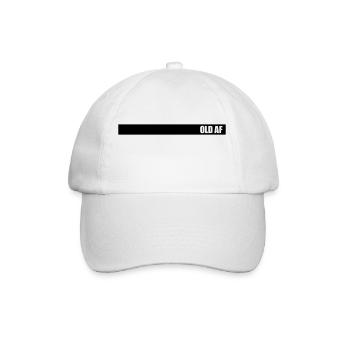 ancien logo de texte AF - Casquette classique - blanc/blanc - Devant