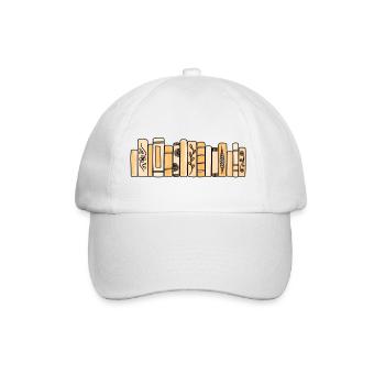Livres Pastel Orange - Casquette classique - blanc/blanc - Devant