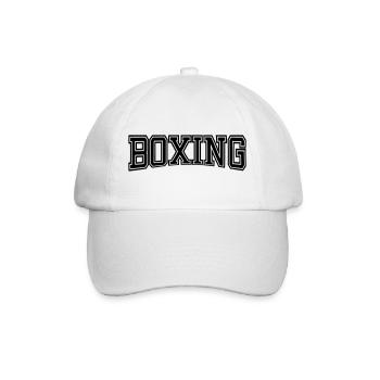 BOXING Design Old School - Baseball Cap - white/white - Front