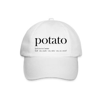 Potato - Baseball Cap - white/white - Front