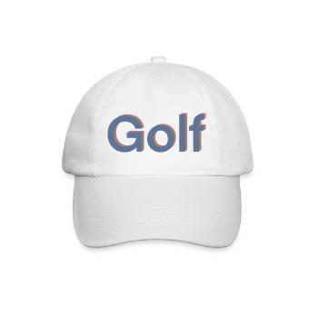 Golf Saying Word Sport 3D - Baseball Cap - white/white - Front