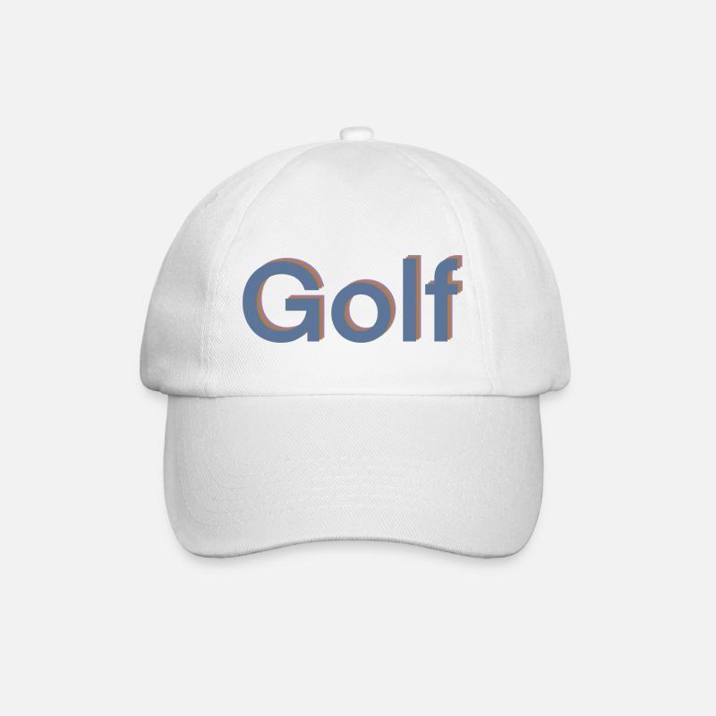 Golf Saying Word Sport 3D - Baseball Cap - white/white