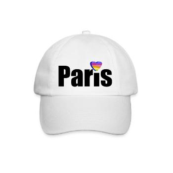Paris - Europe - Baseball Cap - white/white - Front