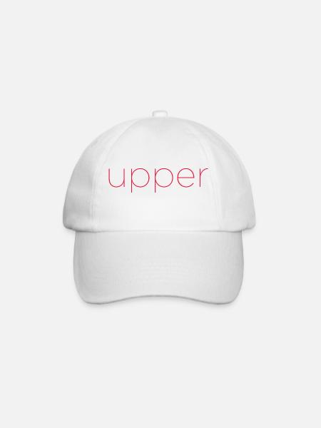 Get an upgrade to Upper - red - Baseball Cap - white/white