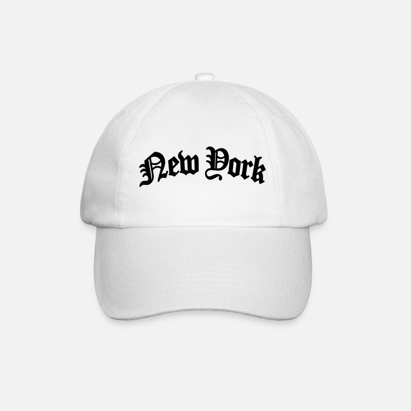 New York - Baseball Cap - white/white