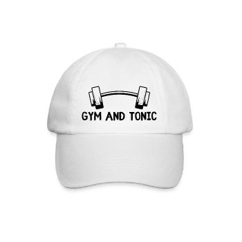 Gym and Tonic - Baseball Cap - white/white - Front