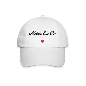 nièce en or - Casquette classique - blanc/blanc - Devant