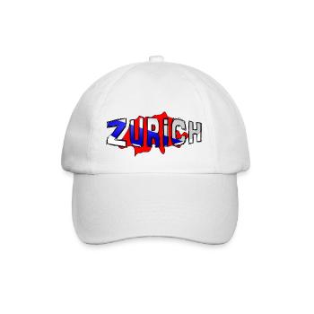Zürich - Baseballkappe - Weiß/Weiß - Vorne