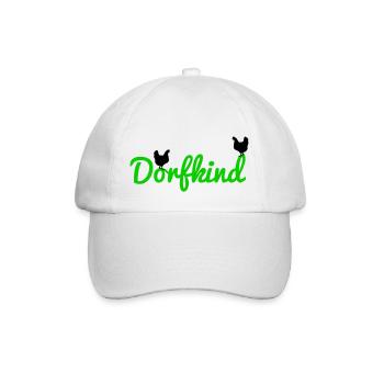 Dorfkind II - Baseballkappe - Weiß/Weiß - Vorne