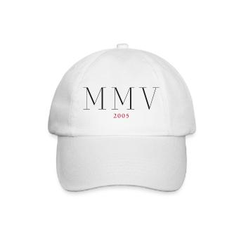 Roman numeral Year of birth Made in 2005 - Baseball Cap - white/white - Front