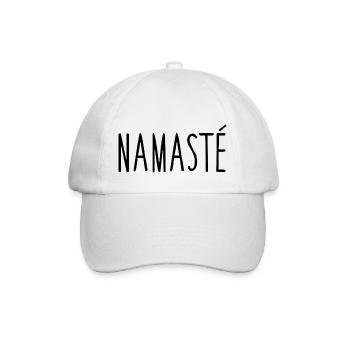 Cooler Yoga Spruch Geschenk Yogi - Baseballkappe - Weiß/Weiß - Vorne