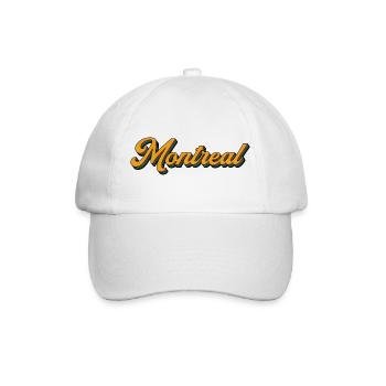 Montreal Retro Script Multicolor Shadow - Baseballkappe - Weiß/Weiß - Vorne
