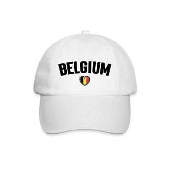 Belgium In My Heart - Casquette classique - blanc/blanc - Devant