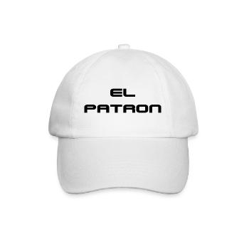 El Patron Lettering – Stylish Saying - Baseball Cap - white/white - Front