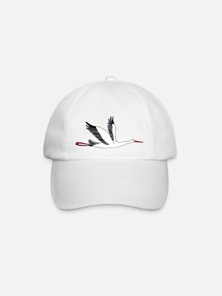 Storch - Baseballkappe - Weiß/Weiß