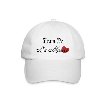 team de la Mariée - Casquette classique - blanc/blanc - Devant