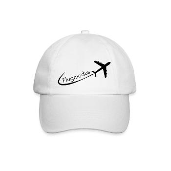 Flugmodus - Baseballkappe - Weiß/Weiß - Vorne