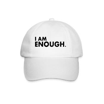 I am enough - Baseballkappe - Weiß/Weiß - Vorne