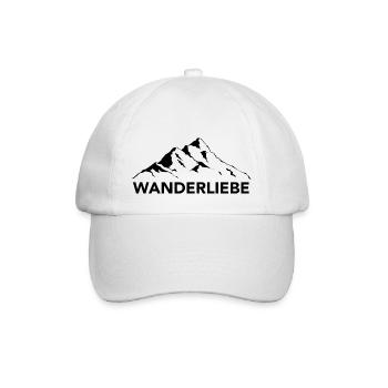 Wanderliebe - (3) - Baseballkappe - Weiß/Weiß - Vorne