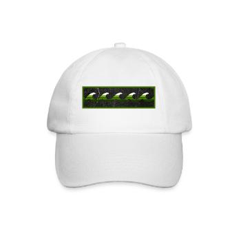 Logo Surfer Vert Blanc Noir - Casquette classique - blanc/blanc - Devant