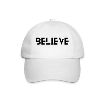 Believe - Baseballkappe - Weiß/Weiß - Vorne