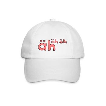 äh äh - Baseballkappe - Weiß/Weiß - Vorne