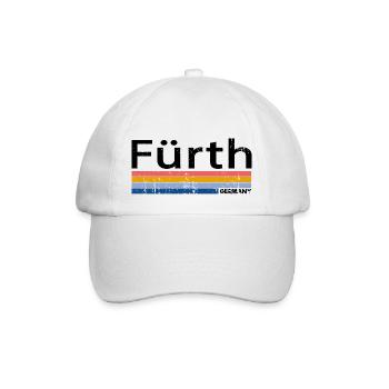 Retro Vintage 70s 80s Style Fürth, Germany - Casquette classique - blanc/blanc - Devant