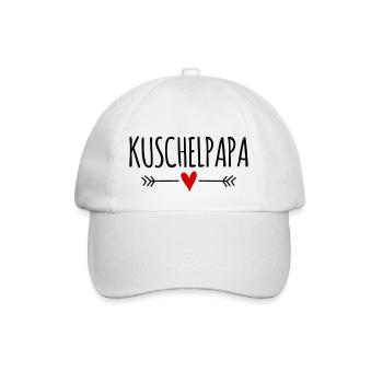 Bester liebster Papa kuscheln Teddybär Kuschelbär - Baseballkappe - Weiß/Weiß - Vorne