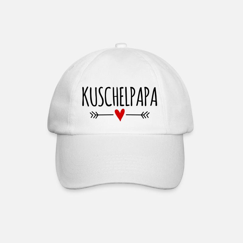 Bester liebster Papa kuscheln Teddybär Kuschelbär - Baseballkappe - Weiß/Weiß