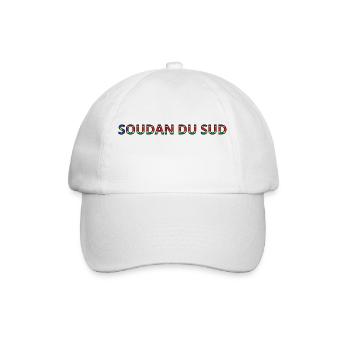 South Sudan Flag - Baseball Cap - white/white - Front