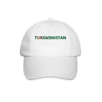 Drapeau Turkménistan - Casquette classique - blanc/blanc - Devant