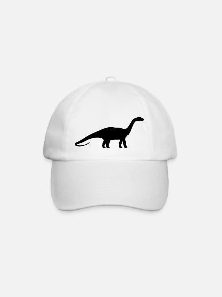 Dinosaur 1 - Baseball Cap - white/white