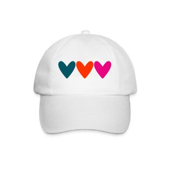 VALENTINE'S DAY. Bachelorette party. I LOVE YOU. I LOVE YOU. LOVE - Baseball Cap - white/white - Front
