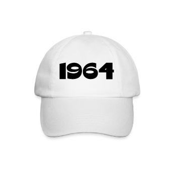 Personalize 1964 60th Birthday Template - Baseball Cap - white/white - Front