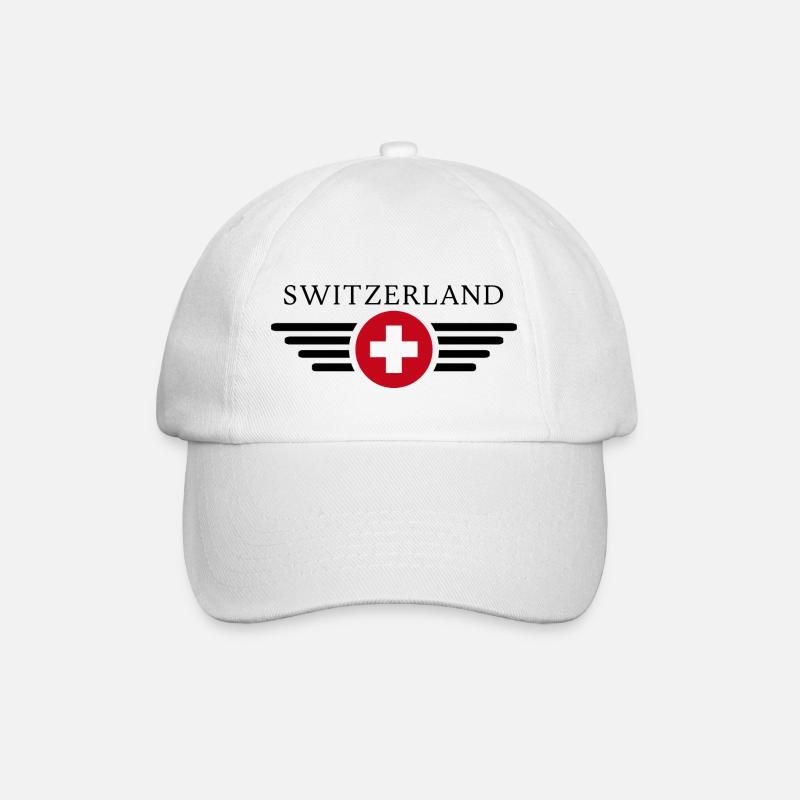 T-shirt Panorama Suisse - Casquette classique - blanc/blanc
