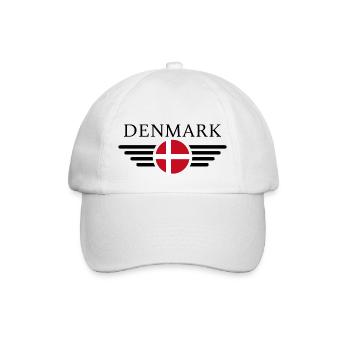 Denmark Hygge T-Shirt - Baseball Cap - white/white - Front