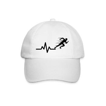 Run - Baseballkappe - Weiß/Weiß - Vorne