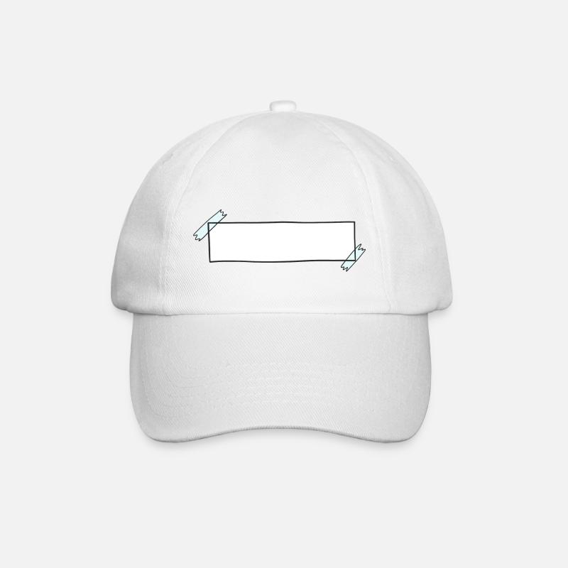 Ruban de décoration de texte de bannière - Casquette classique - blanc/blanc