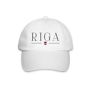 Riga, Lettonie Style Design T-shirt - Casquette classique - blanc/blanc - Devant