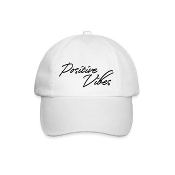 Positive Vibes - Baseball Cap - white/white - Front