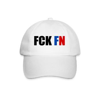 Fck fn - Baseballkappe - Weiß/Weiß - Vorne