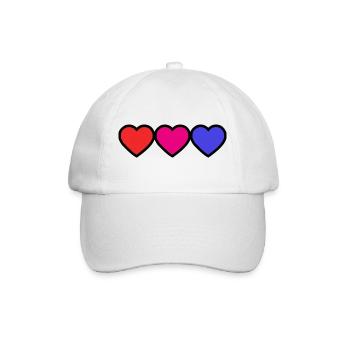 COEUR. MERCI. MAÎTRESSE. MAÎTRE. MERCI MAÎTRESSE. - Casquette classique - blanc/blanc - Devant