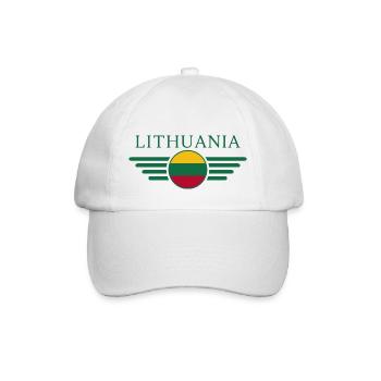 I Love Lithuania, Elegance Style Design T-Shirt - Baseball Cap - white/white - Front