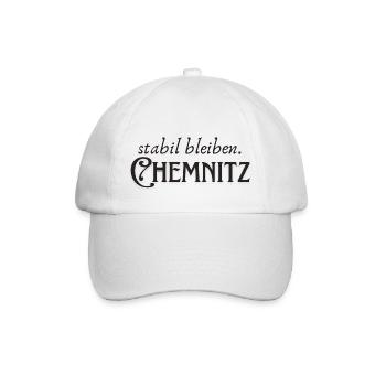 Stabil bleiben Chemnitz - Baseballkappe - Weiß/Weiß - Vorne