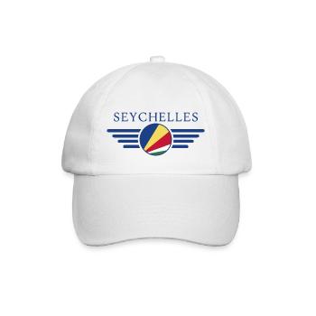 I Love Seychelles, Elegance Style Design T-Shirt - Baseball Cap - white/white - Front