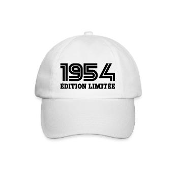 Limitierte Auflage von 1954 - Baseballkappe - Weiß/Weiß - Vorne